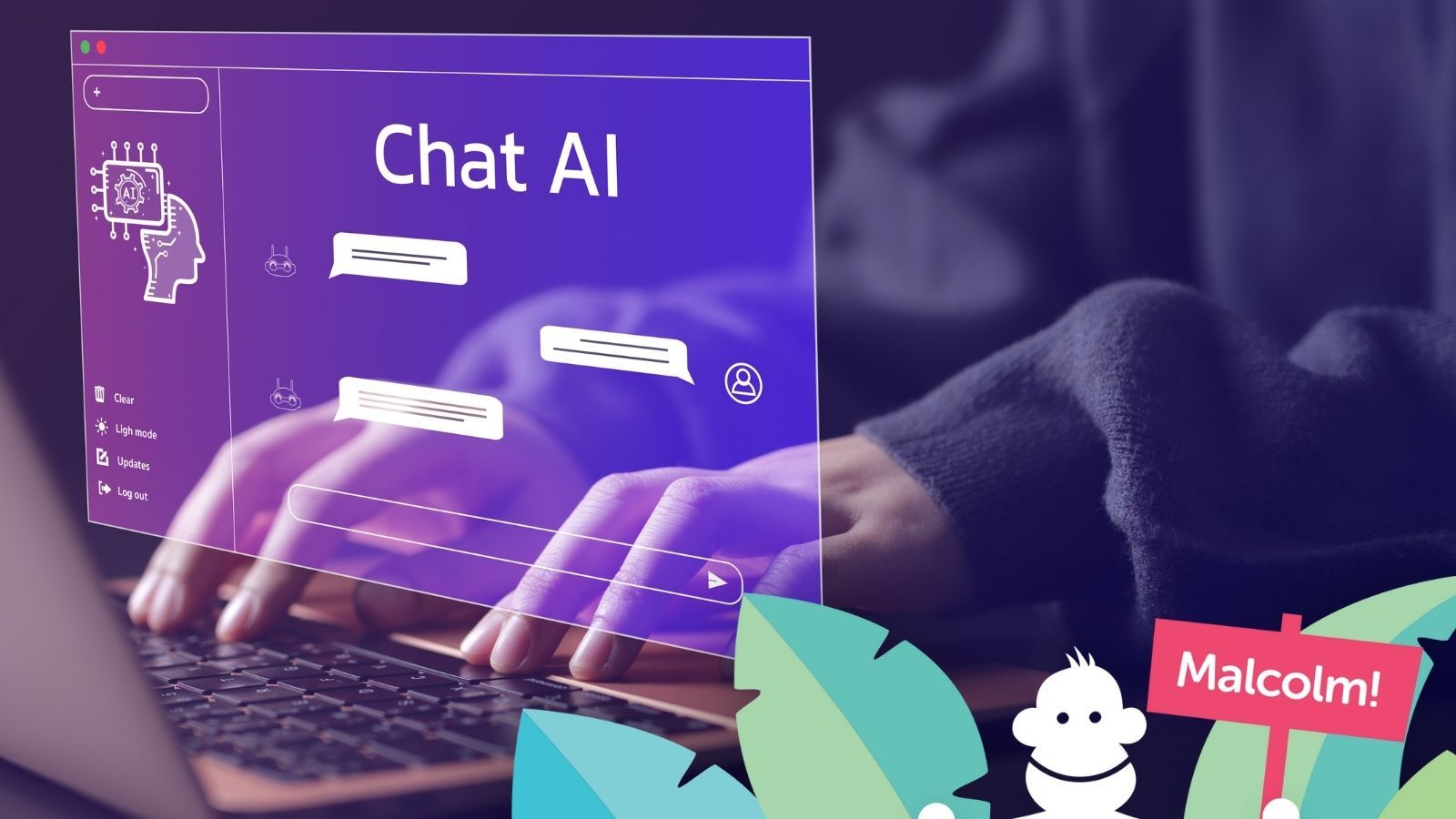 A user asking an AI chat a question